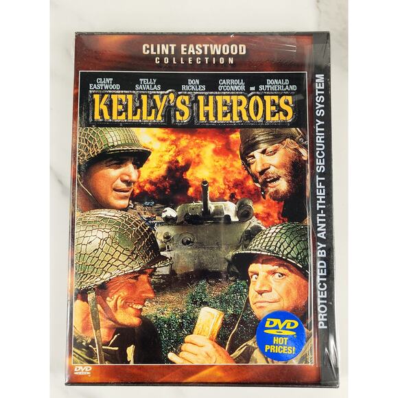 Movie Kelly's Heroes DVD New Sealed Clint Eastwood Telly Savalas 1970 Dolby - Picture 1 of 10